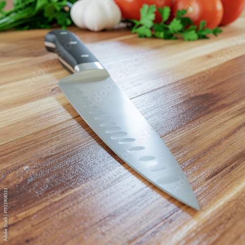 knife on chopping board