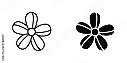 Araliya flower icon graphic design vector symbols. Best for Graphics