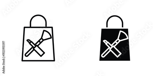 Beauty shopping icon graphic design vector symbols. Best for Graphics