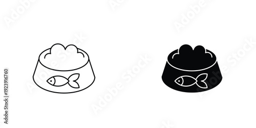 Cat food icon graphic design vector symbols. Best for Graphics