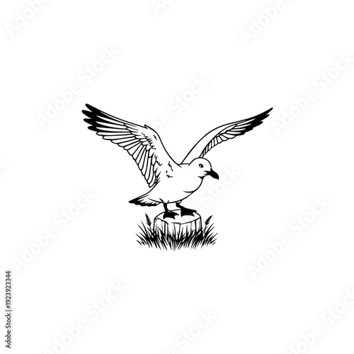 Minimalist graphic showing a placeholder for a vector file icon