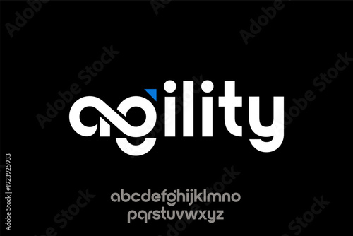 Modern Agility Logo Design with Infinity Symbol.