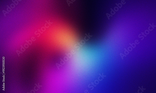 Abstract Colorful Grainy Gradient Background with Vibrant Neon Spectrum Texture