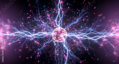 Electricity Spark Energy Plasma Ball Lightning.