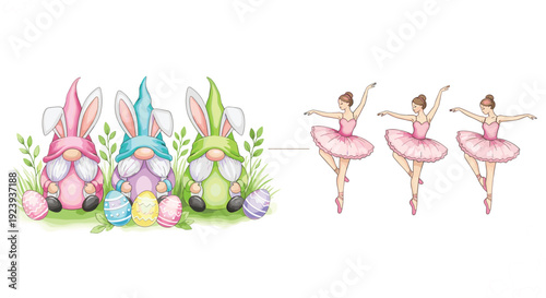 Cute minimalist white bunny character set with pink ears and various playful poses for simple animal logos nursery stickers and baby clothing prints.