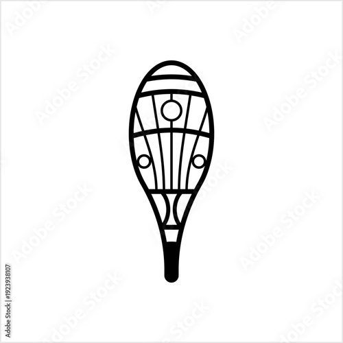 Traditional Snowshoes Icon, Winter Snow Equipment