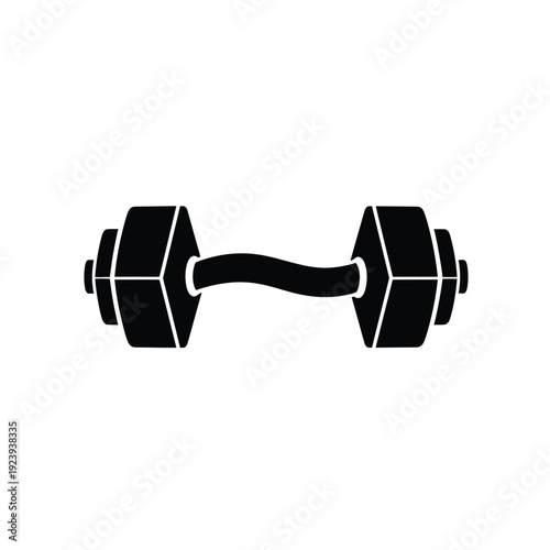 Black dumbbell weight fitness 1 exercise