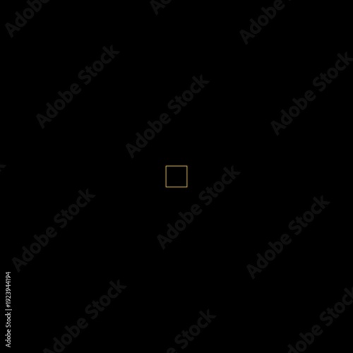 Abstract Digital Interface Cursor Tracking Blue Dot Golden Square Minimal Clean Modern Technology Background Loop