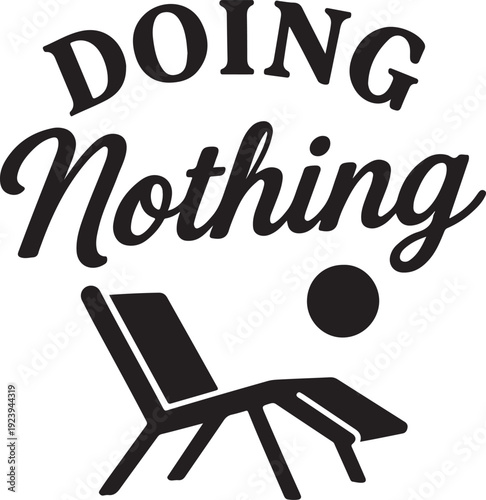 A person lounging in a chair while engaging in the art of doing nothing productively.
