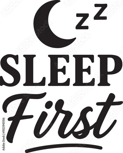 Encouragement to prioritize sleep with a stylish graphic design
