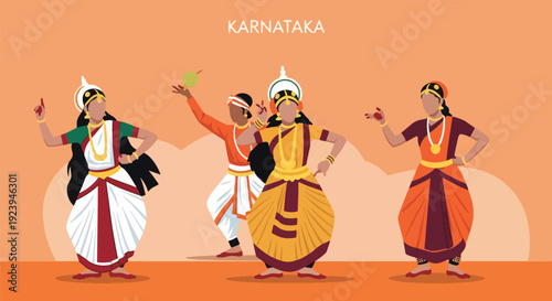 Karnataka Traditional Dance Performance.