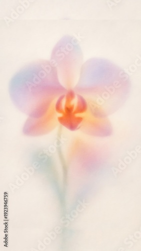 Ethereal orchid pastel art