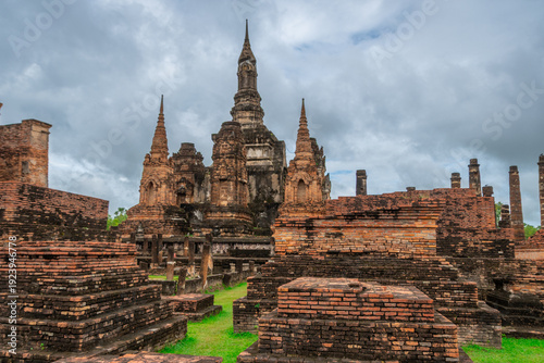 Wallpaper Mural architectural element in the Sukhothai Historical Park in central Thailand Torontodigital.ca