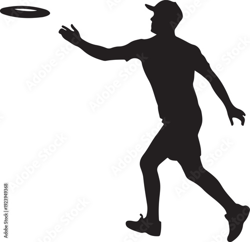 Disc Golf Player Silhouette