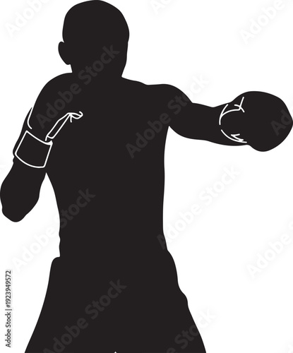 Boxing Boxer Silhouette