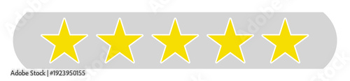 Konstfotografi Bewertung 5 Sterne - Stern Icons auf grauem Button