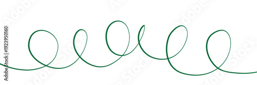 Line squiggle cable Wavy line with flowing curves Seamless pattern of continuous wavy lines Curved single line Single