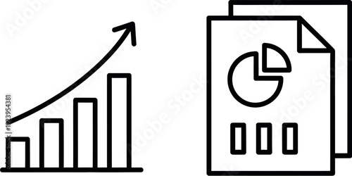 Growth analytics represented through charts and reports