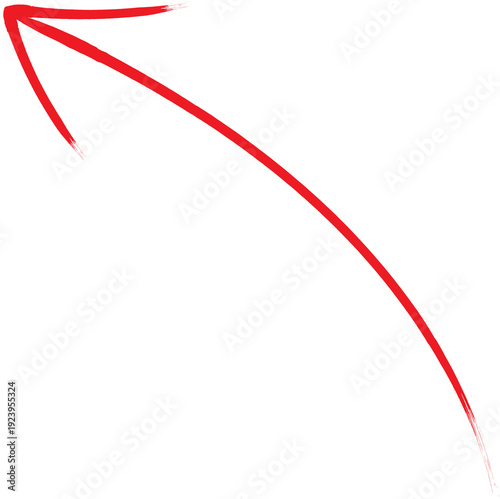  red grunge  brush arrow