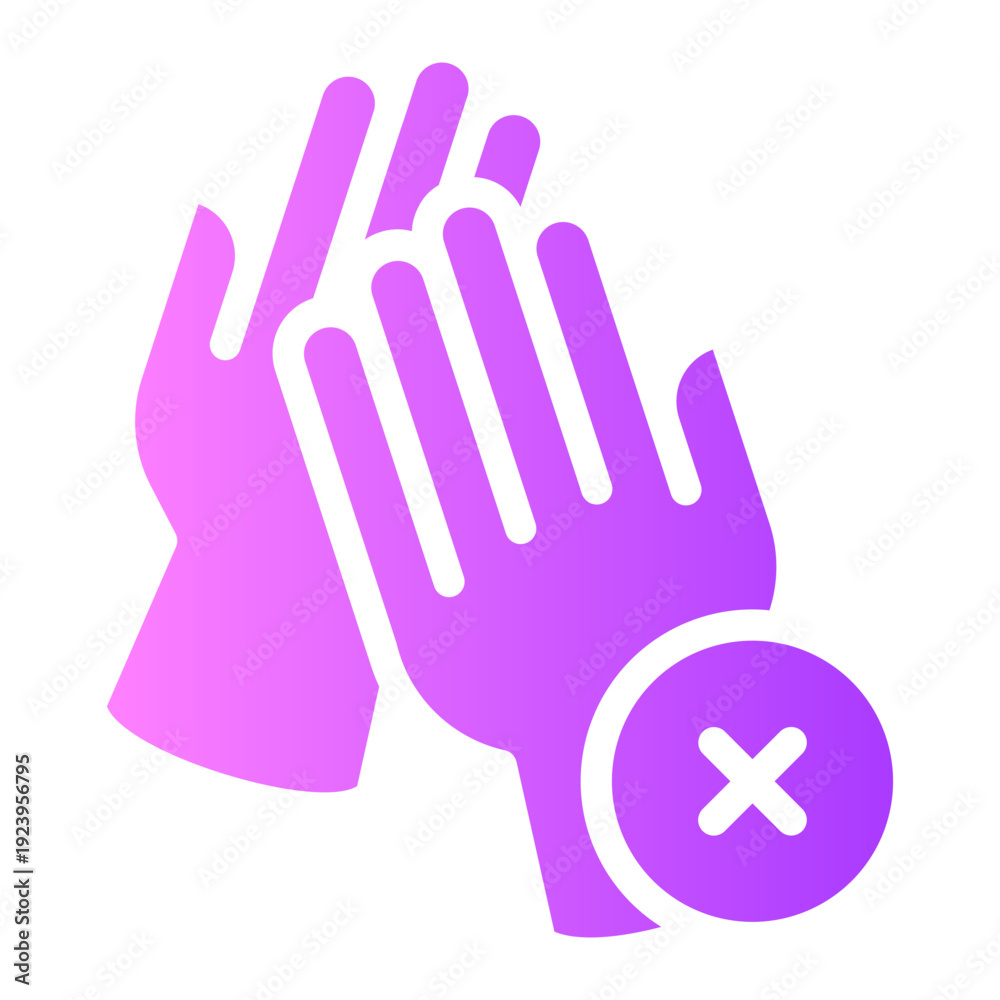 Obraz premium delete gradient icon