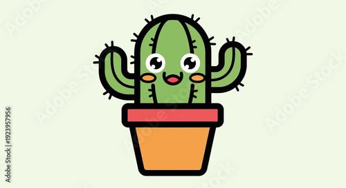 Cactus in a Pot Plant.