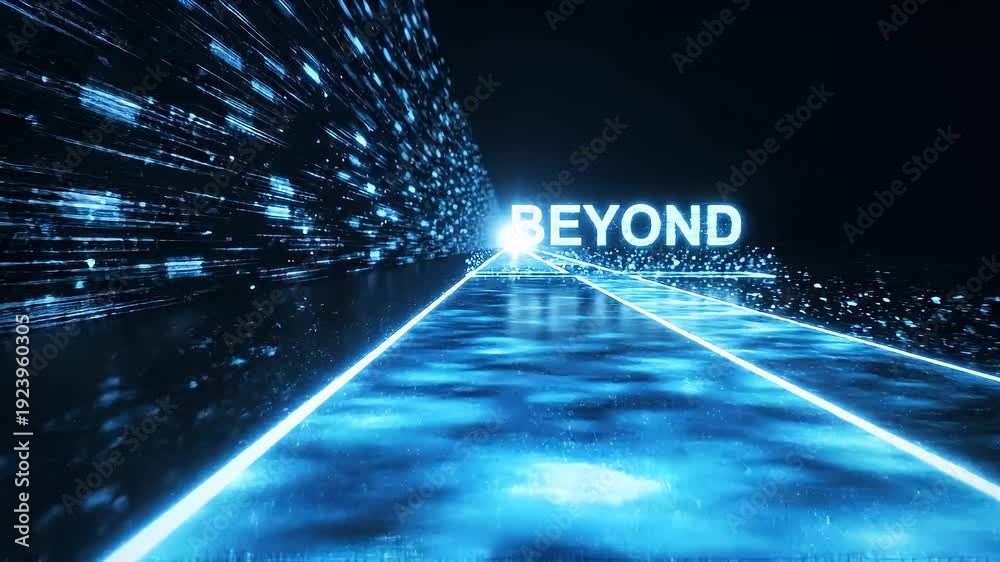 Glowing roadmap with milestones labeled 2026 and beyond illustrating ...