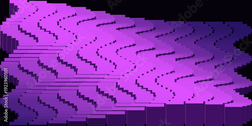 Futuristic 3D Purple Plasma Vents for Thermal Cooling and Energy Transmission Background