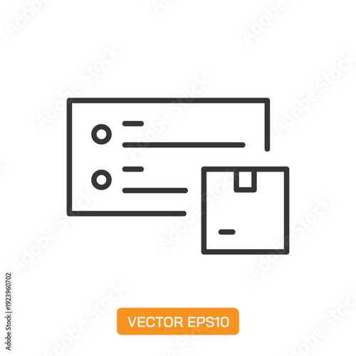Warehouse line icons- Mini collection and editable stroke series icon