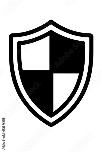 Security Shield Vector Icon with Checkered Pattern. Professional Protection and Safety Symbol for Cyber Security, Insurance, and Data Privacy. Minimalist Flat Graphic Isolated on White. Free Download Security Shield Vector Icon with Checkered Pattern. Professional Protection and Safety Symbol for Cyber Security, Insurance, and Data Privacy. Minimalist Flat Graphic Isolated on White. - GFXLoad