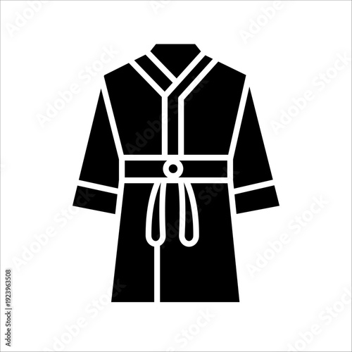 Bathrobe icon isolated on white background