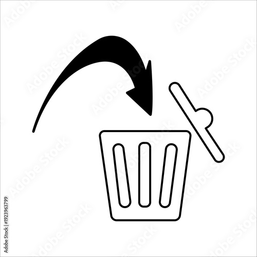 Vector delete user icon for account deletion, data deletion, and user management. Useful for illustrating profile deletion systems and ensuring digital privacy.