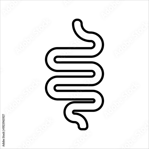 Intestines icon. for mobile concept and web design. vector illustration