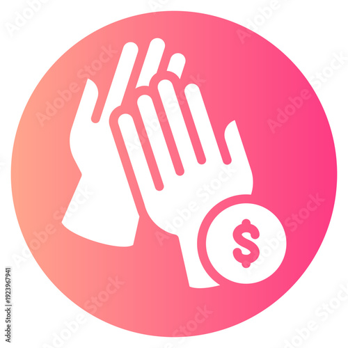 money gradient icon