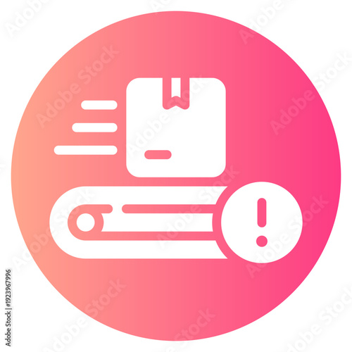 warning gradient icon