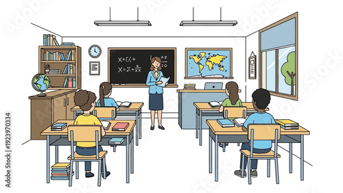 A high-quality stock photo capturing a professional businesswoman confidently leading a corporate strategy meeting in a bright modern office