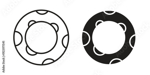 Rubber ring icons suitable for infographics, websites and print media and interfaces. Line vector icon.