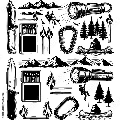 Outdoor Adventure Essentials Camping Gear, Hiking Equipment, and Survival Tools for Wilderness Exploration
