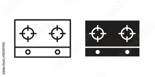 Stove icons suitable for infographics, websites and print media and interfaces. Line vector icon.