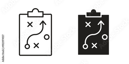 Strategical planning icons suitable for infographics, websites and print media and interfaces. Line vector icon.