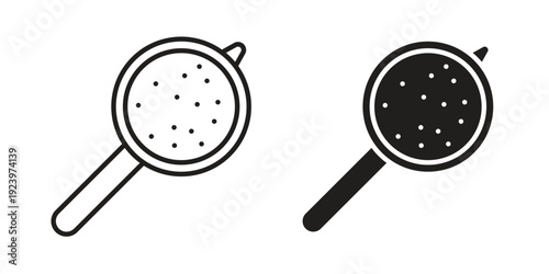 Strainer icons suitable for infographics, websites and print media and interfaces. Line vector icon.