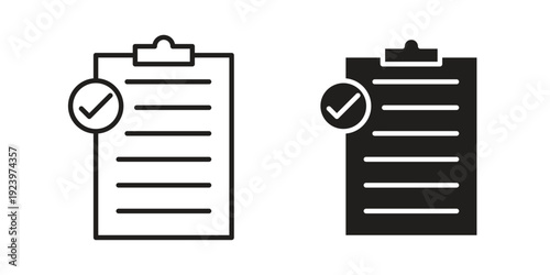 Summary icons suitable for infographics, websites and print media and interfaces. Line vector icon.