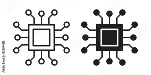 Technology icons suitable for infographics, websites and print media and interfaces. Line vector icon.