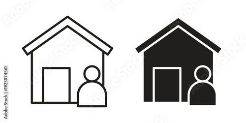 Tenant icons suitable for infographics, websites and print media and interfaces. Line vector icon.