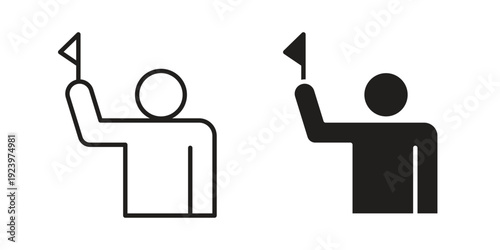 Tour guide icons suitable for infographics, websites and print media and interfaces. Line vector icon.