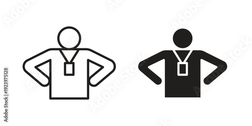 Trainer icons suitable for infographics, websites and print media and interfaces. Line vector icon.