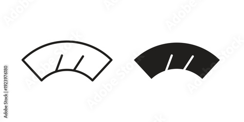 Wiper icons suitable for infographics, websites and print media and interfaces. Line vector icon.