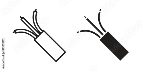 Wires icons suitable for infographics, websites and print media and interfaces. Line vector icon.