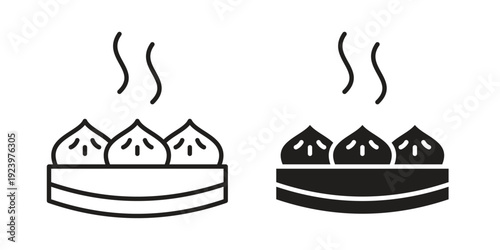 Xiao long bao icons suitable for infographics, websites and print media and interfaces. Line vector icon.