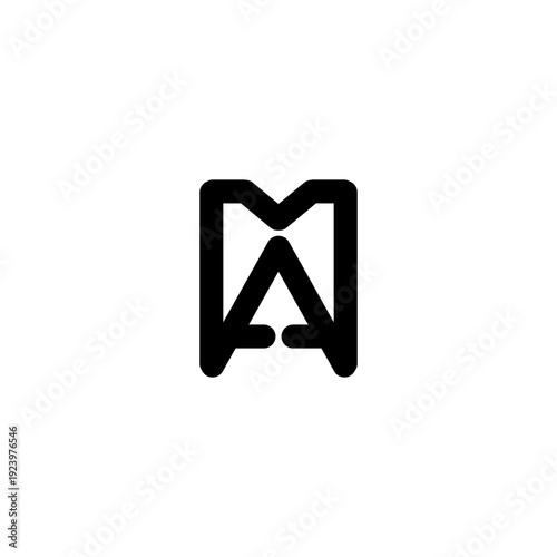 M and A home monogram logo design