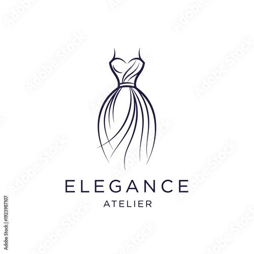 Elegant Fashion Logo Design for Atelier Branding.